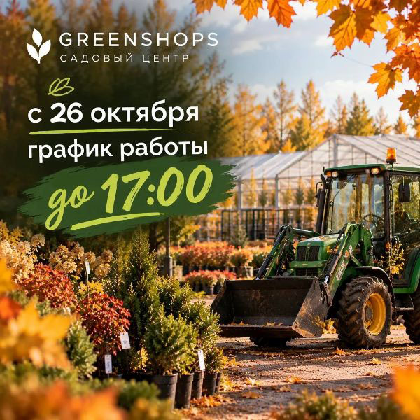 Новый режим работы нашего питомника с 28-09-26