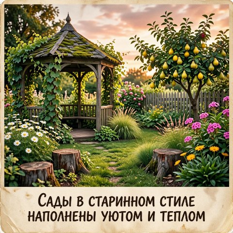 Устройство старинного сада